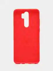 Красный чехол Xiaomi Redmi Note 8 Pro со вставками под карбон