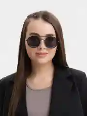 Угольный очки солнцезащитные, имиджевые унисекс с чехлом и салфеткой