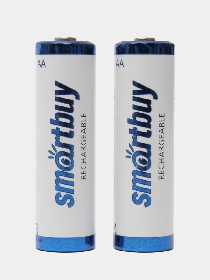 Аккумуляторы 2 шт. NiMh Smartbuy AA 2300 mAh (батарейки пальчиковые аккумуляторные)