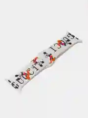 Слоновая кость ремешок силиконовый с рисунком для Apple Watch