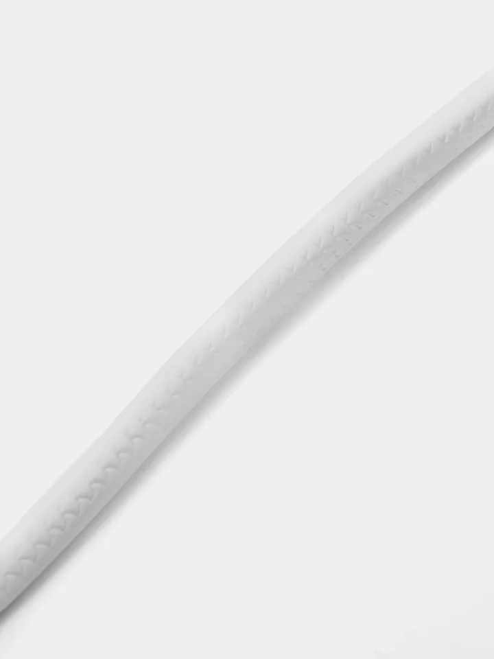 Белый usb кабель зарядный, 1.0м, DENMEN D06 2.4A, TypeC/MicroUSB/Lightning для Android и iPhone