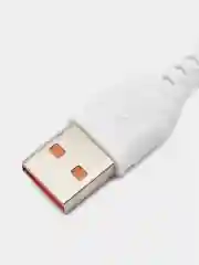 Белый usb кабель зарядный, 1.0м, DENMEN D06 2.4A, TypeC/MicroUSB/Lightning для Android и iPhone