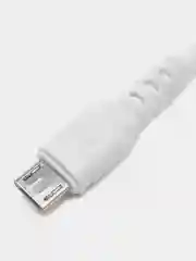 Белый usb кабель зарядный, 1.0м, DENMEN D06 2.4A, TypeC/MicroUSB/Lightning для Android и iPhone