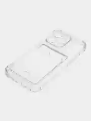 Чехол с карманом для карт iPhone 11/XR/12/13/XS/6s/7/8/SE/Pro/Max/Plus/mini, силиконовый