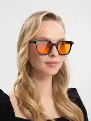 Оранжевый солнечные очки, женские