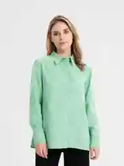 Салатовый рубашка женская