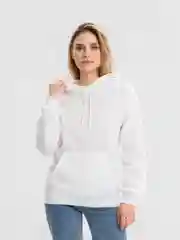 Белый худи женское утепленное с начесом, унисекс