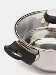 Кастрюля из нержавеющей стали со стеклянной крышкой
