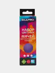 Набор цветных мячей для настольного тенниса 3шт