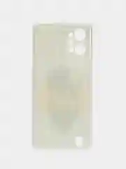 Серый металлик чехол силиконовый на Realme C31 / Реалми С31, с рисунком