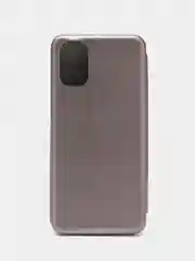 Серебряный чехол-книжка для Tecno Camon 19 Neo Техно Камон 19 Нео