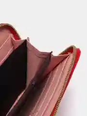 Красный кошелек женский из экокожи, 8 цветов