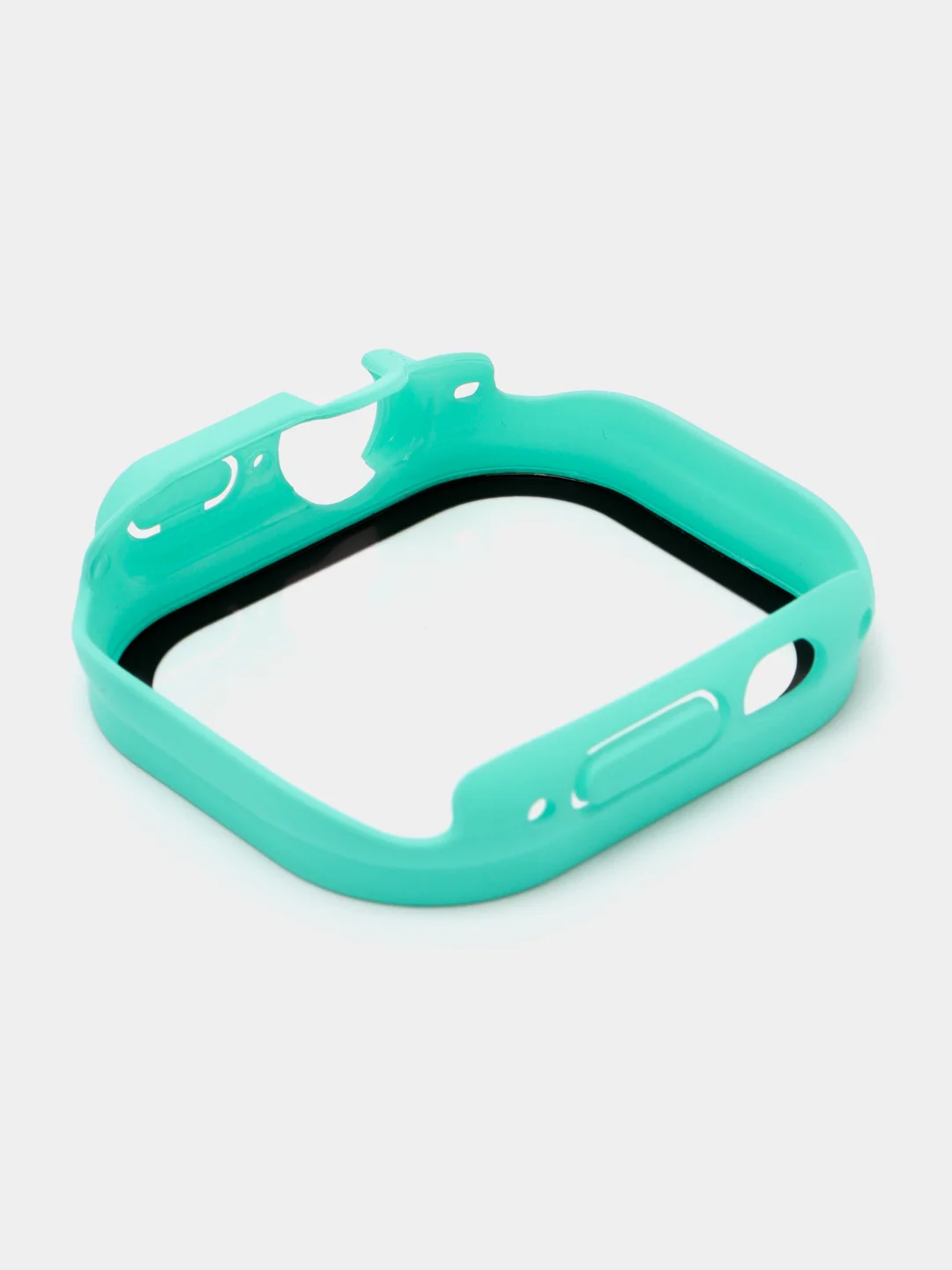Салатовый бампер с защитным стеклом для Apple Watch 38/40/41/42/44/45/49