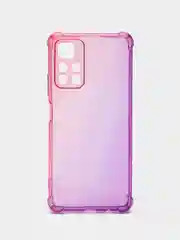 Фиолетовый противоударный чехол BROSCORP для Xiaomi Poco M4 Pro 5G силиконовый с усиленными углами