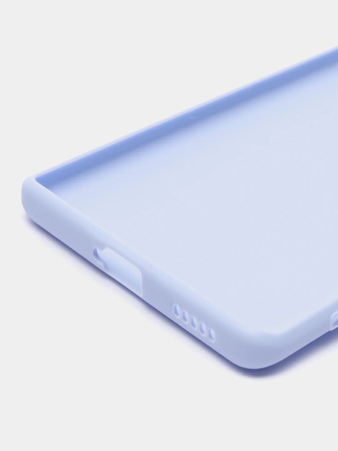 Светло-синий чехол для Honor X9a 5G/Magic5 Lite силиконовый Broscorp, матовый, c бортиком-защитой камер