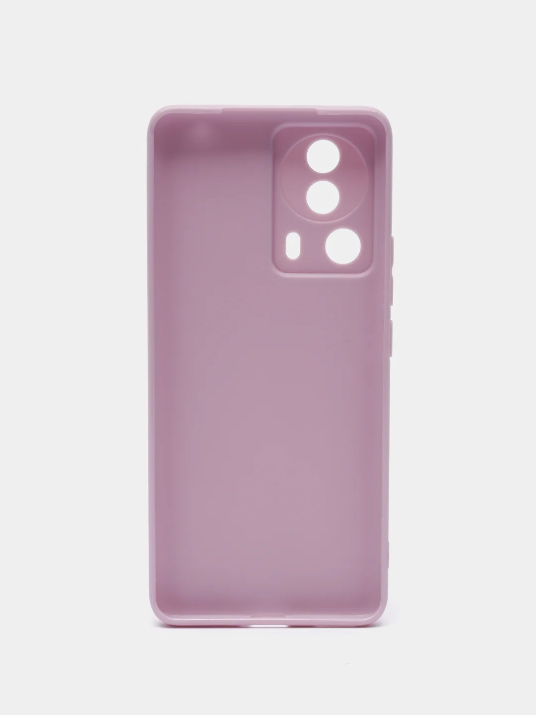 Фиолетовый чехол BROSCORP для Xiaomi 13 Lite матовый, силиконовый тонкий, бортик вокруг камер