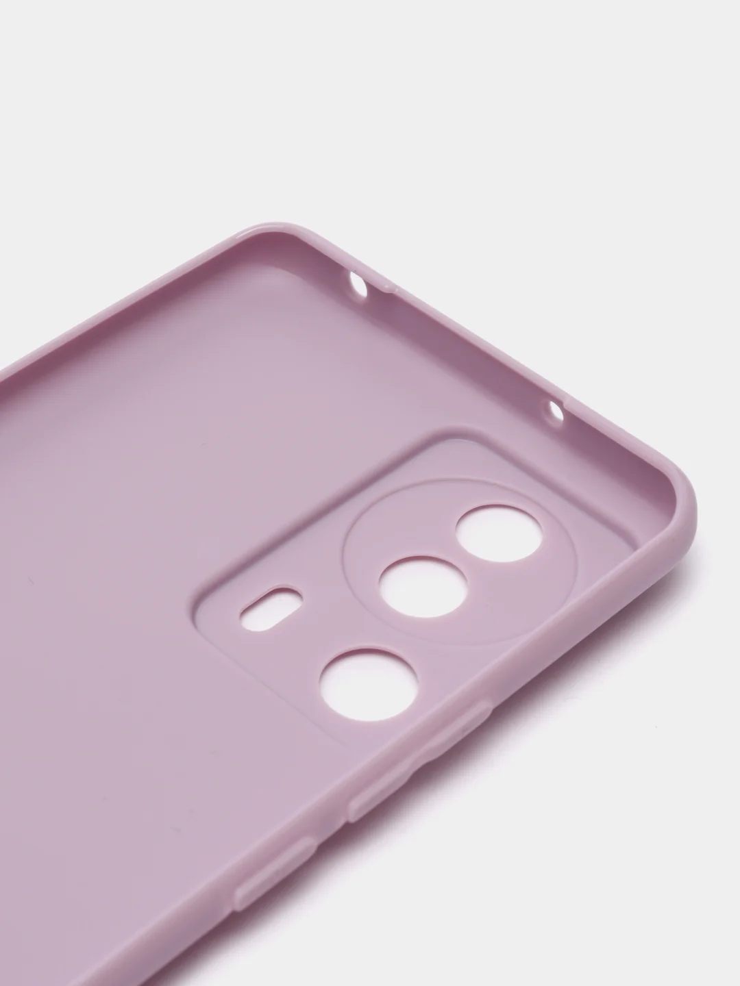 Фиолетовый чехол BROSCORP для Xiaomi 13 Lite матовый, силиконовый тонкий, бортик вокруг камер