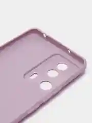 Фиолетовый чехол BROSCORP для Xiaomi 13 Lite матовый, силиконовый тонкий, бортик вокруг камер