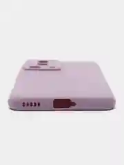 Фиолетовый чехол BROSCORP для Xiaomi 13 Lite матовый, силиконовый тонкий, бортик вокруг камер
