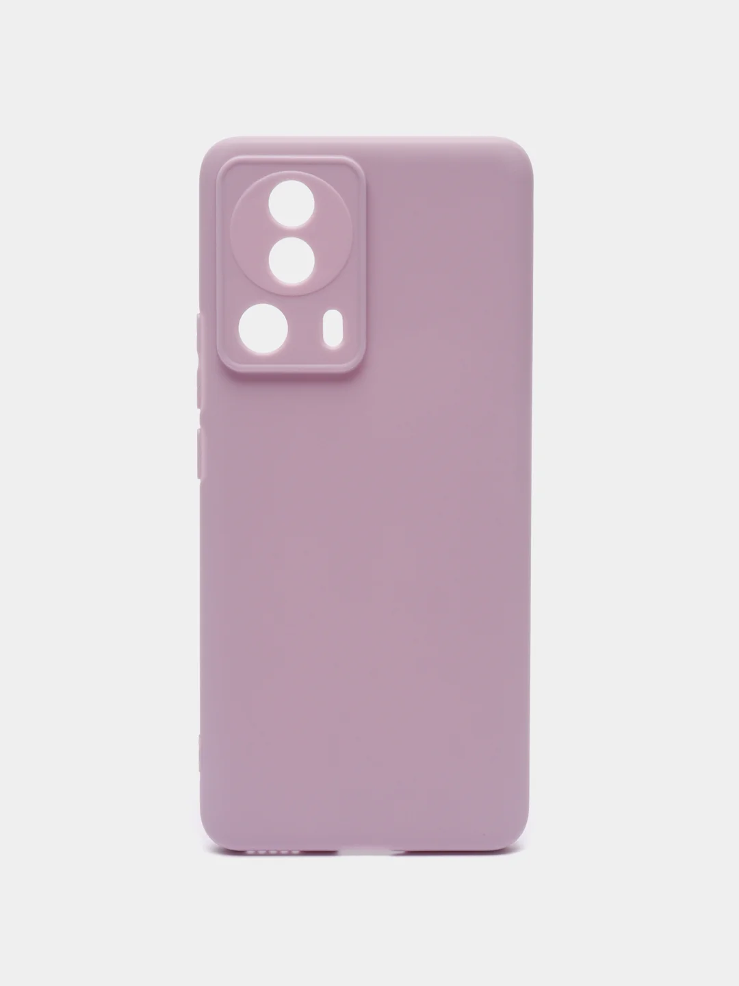 Фиолетовый чехол BROSCORP для Xiaomi 13 Lite матовый, силиконовый тонкий, бортик вокруг камер
