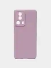 Фиолетовый чехол BROSCORP для Xiaomi 13 Lite матовый, силиконовый тонкий, бортик вокруг камер