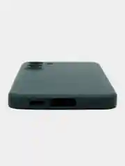 Тёмно-зелёный чехол для Samsung Galaxy S23+, S23 Plus силиконовый ROSCO матовый c бортиком защитой камер