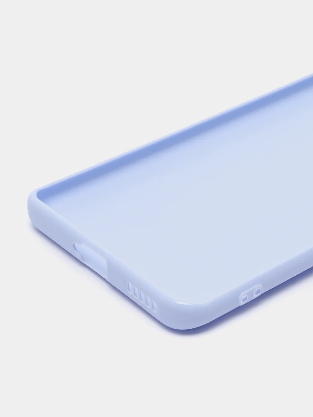 Светло-синий чехол BROSCORP для Xiaomi 13 Lite матовый, силиконовый тонкий, бортик вокруг камер