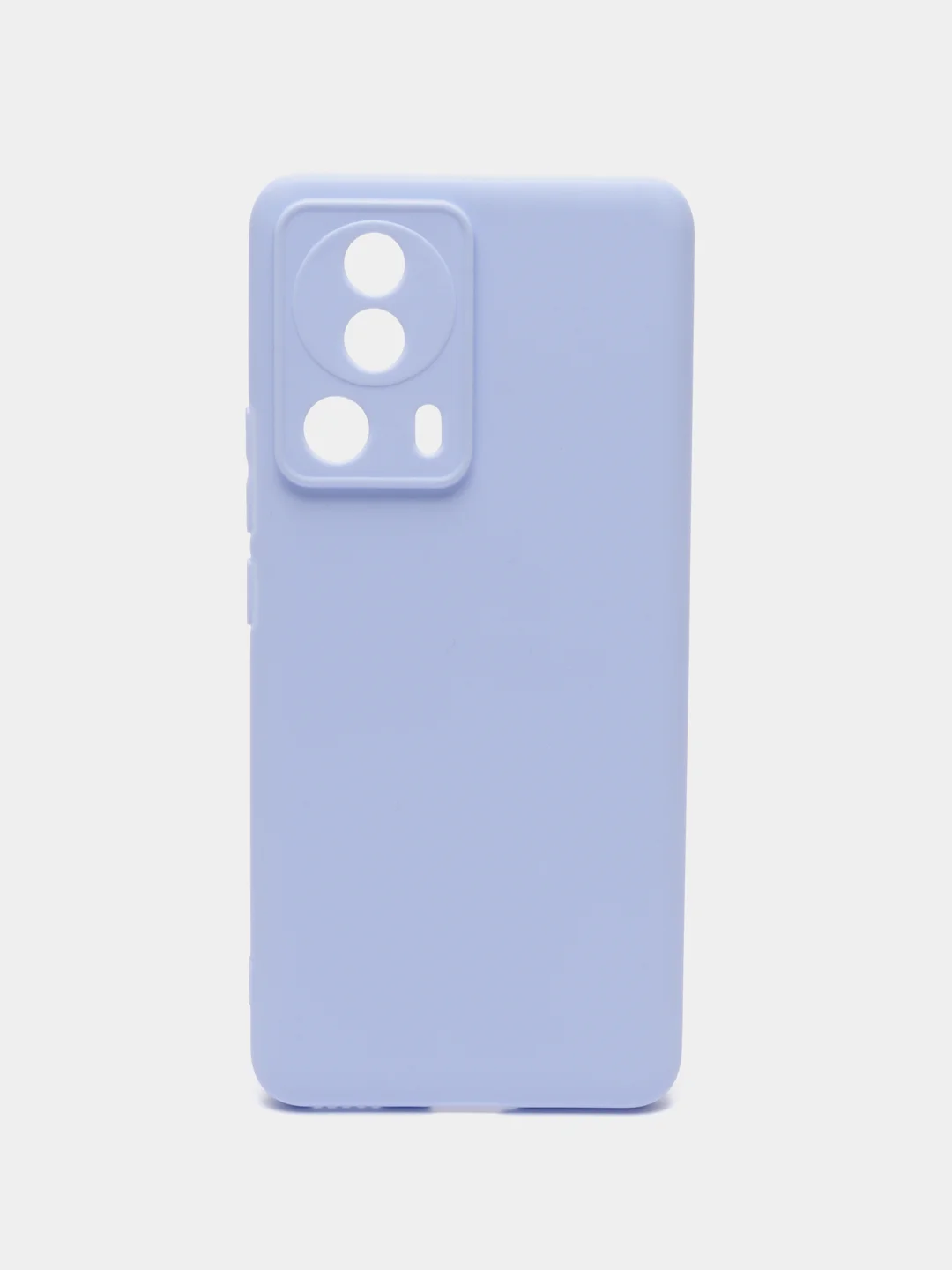 Светло-синий чехол BROSCORP для Xiaomi 13 Lite матовый, силиконовый тонкий, бортик вокруг камер