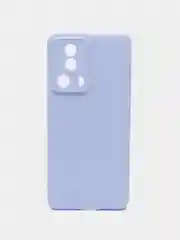 Светло-синий чехол BROSCORP для Xiaomi 13 Lite матовый, силиконовый тонкий, бортик вокруг камер