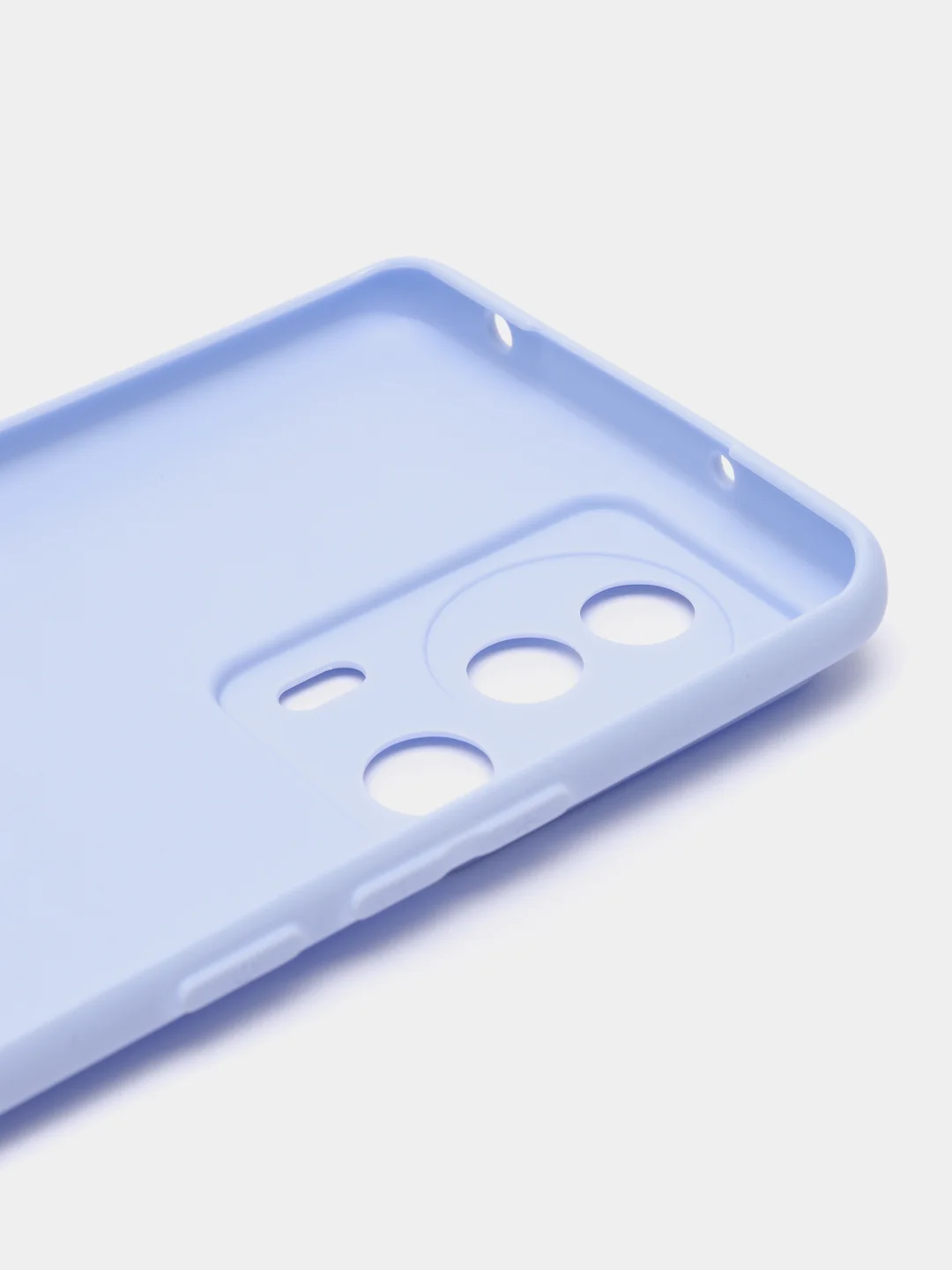 Светло-синий чехол BROSCORP для Xiaomi 13 Lite матовый, силиконовый тонкий, бортик вокруг камер