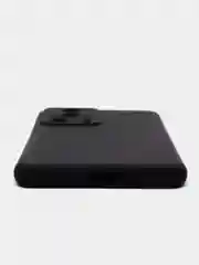 Черный чехол BROSCORP для Xiaomi 13 Lite матовый, силиконовый тонкий, бортик вокруг камер