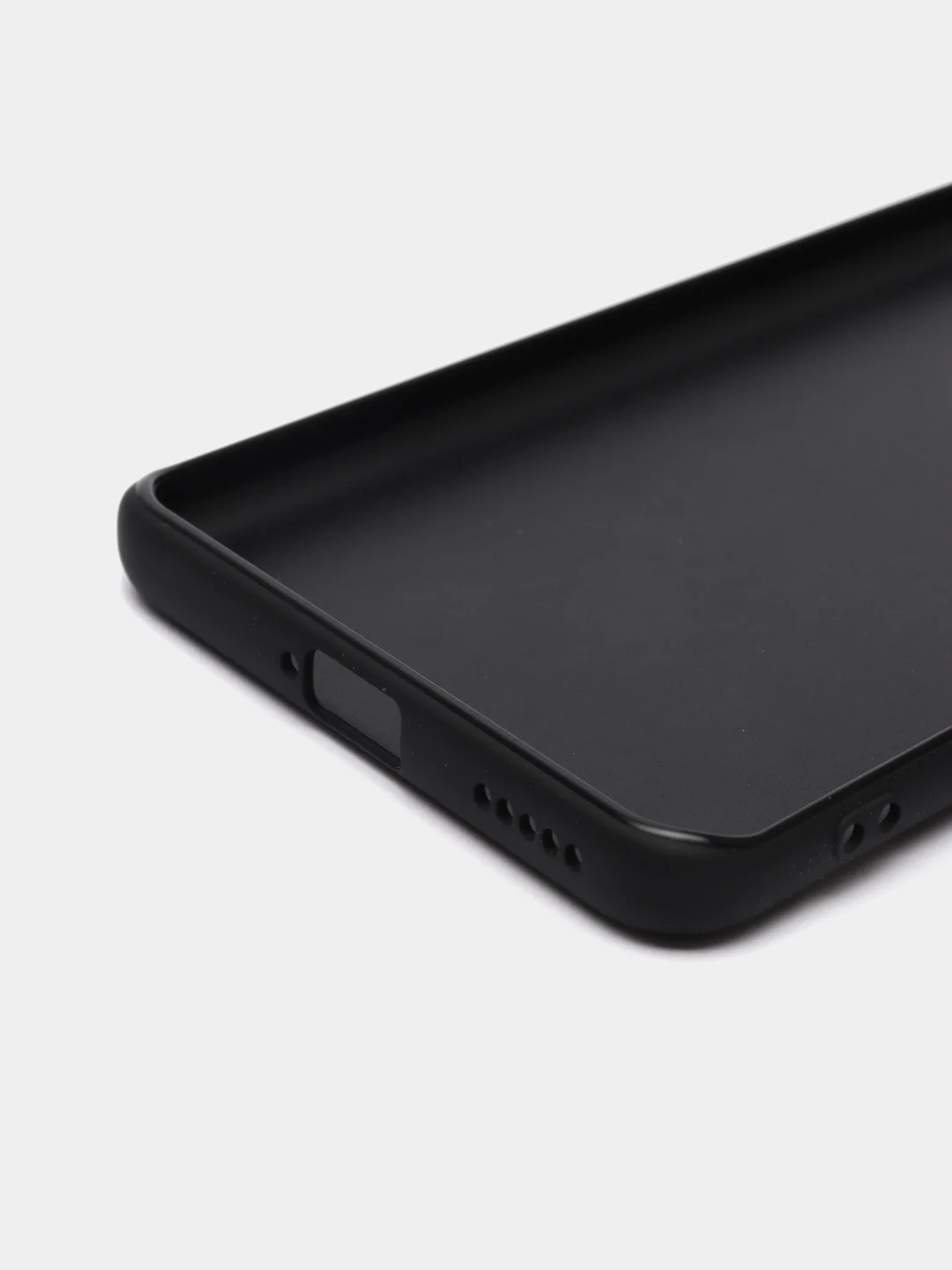 Черный чехол BROSCORP для Xiaomi 13 Lite матовый, силиконовый тонкий, бортик вокруг камер