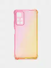 Золотой противоударный чехол BROSCORP для Xiaomi Poco M4 Pro 5G силиконовый с усиленными углами