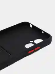 Черный силиконовый чехол Xiaomi Poco M5 4G 2022, Poco M4 5G (Поко М4 5Г, М5 4Г 2022), с карманом для карт, прозрачный
