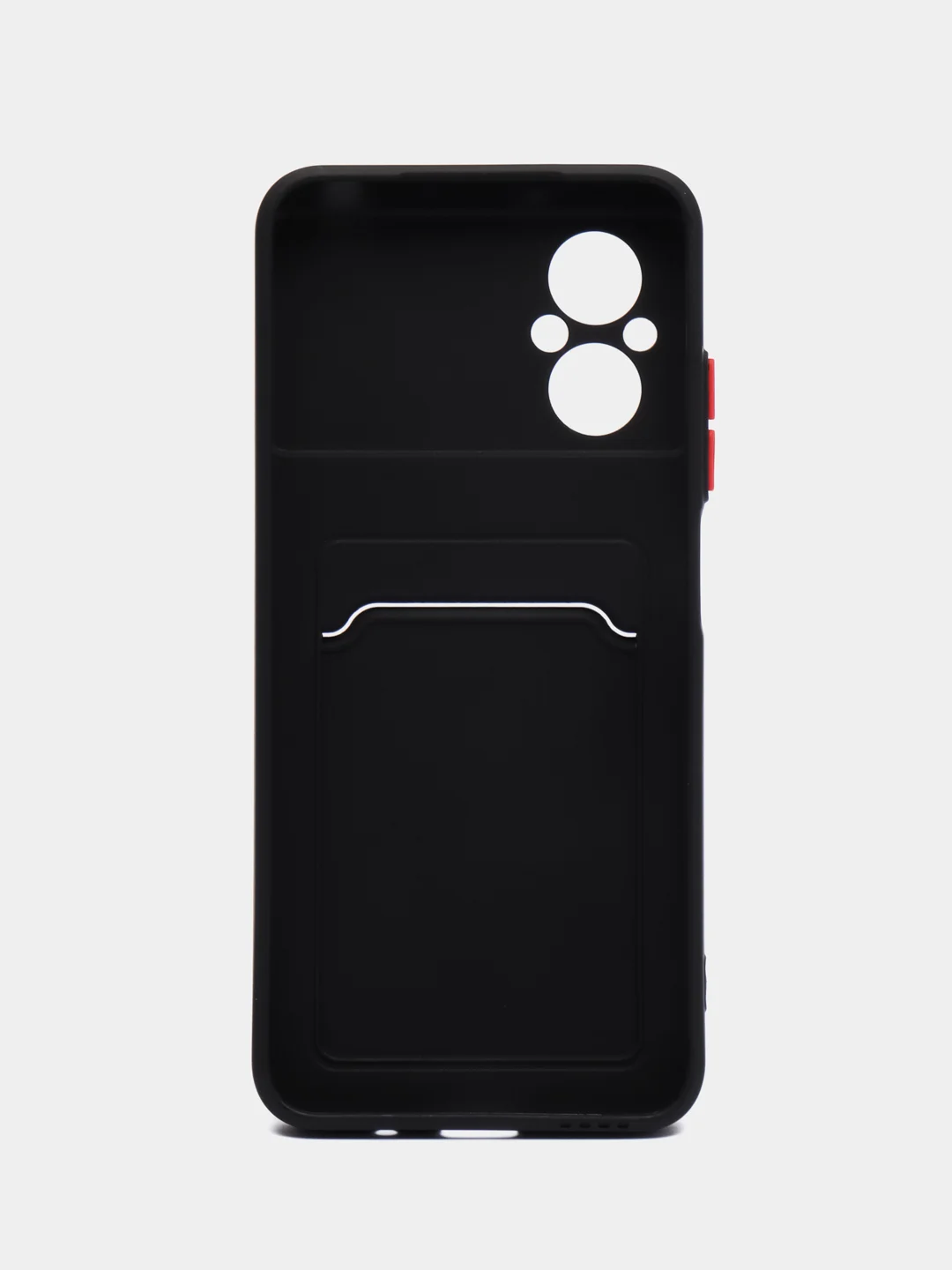 Черный силиконовый чехол Xiaomi Poco M5 4G 2022, Poco M4 5G (Поко М4 5Г, М5 4Г 2022), с карманом для карт, прозрачный