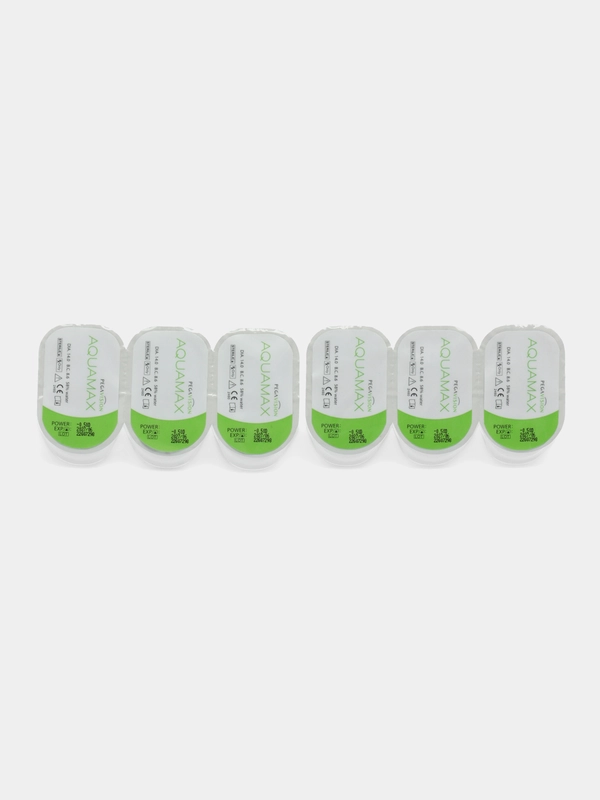 Контактные линзы Pegavision Aquamax, двухнедельные, 6 штук