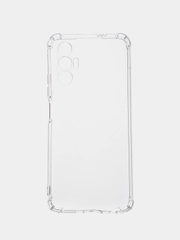Чехол Tecno Pova 3 / Техно Пова 3, прозрачный, силиконовый, противоударный