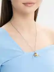 Серебряный браслет на руку снитч/ цепочка с кулоном