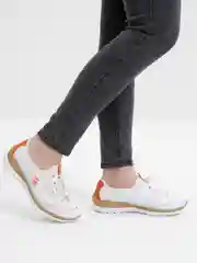 Белый кроссовки женские Rieker