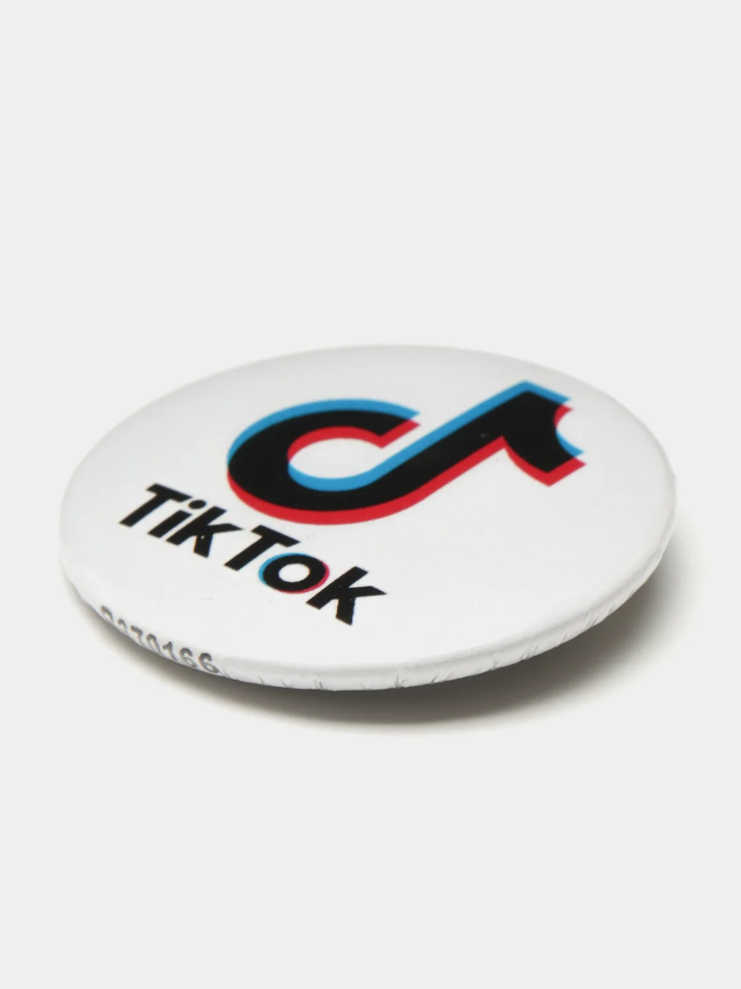 Красный значок Tik-tok, 37 мм