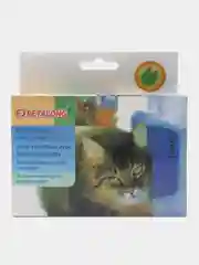 Розовый расческа для кошек с кошачьей мятой, чесалка угловая