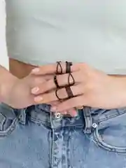 Черный кольцо на Новый год набор