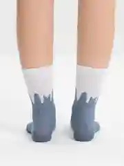 Голубой носки женские, высокие носки,