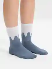 Голубой носки женские, высокие носки,
