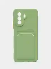 Силиконовый чехол для Huawei Nova Y70, Y70 Plus прозрачный, с карманом для карт