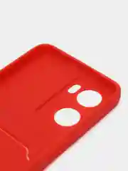 Красный чехол для Oppo A57S, Oppo A77, A77S 4G (Оппо А57С, А77, А77С 4 Джи), силиконовый