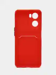 Красный чехол для Oppo A57S, Oppo A77, A77S 4G (Оппо А57С, А77, А77С 4 Джи), силиконовый