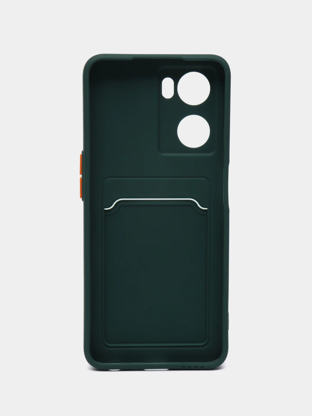 Тёмно-зелёный чехол для Oppo A57S, Oppo A77, A77S 4G (Оппо А57С, А77, А77С 4 Джи), силиконовый