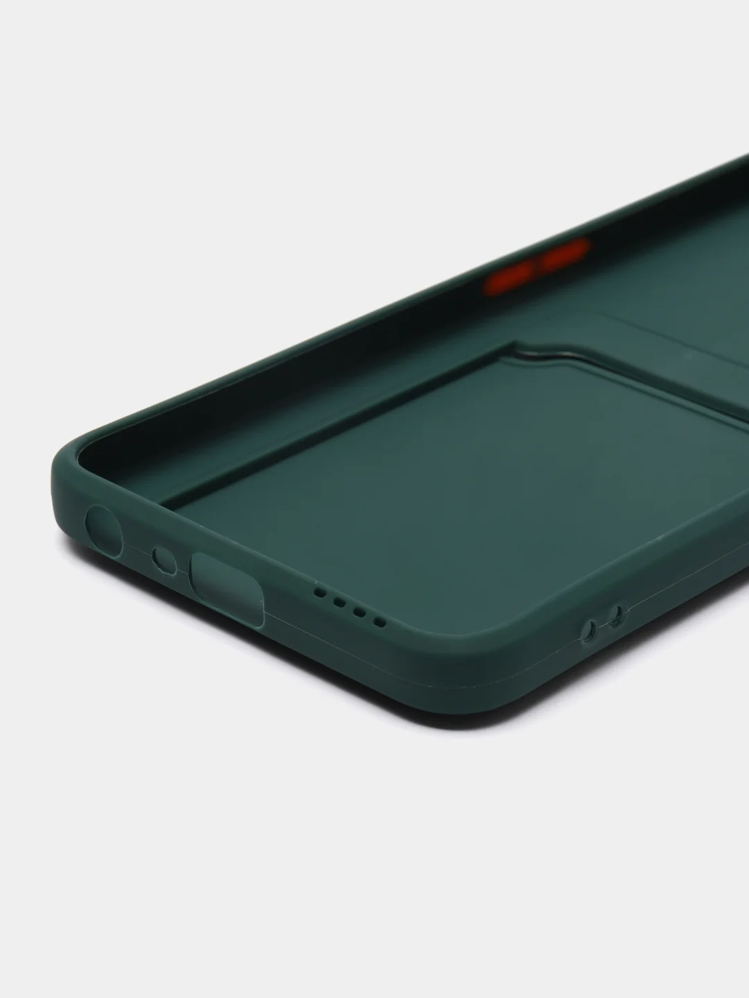 Тёмно-зелёный чехол для Oppo A57S, Oppo A77, A77S 4G (Оппо А57С, А77, А77С 4 Джи), силиконовый