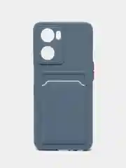 Синий меланж чехол для Oppo A57S, Oppo A77, A77S 4G (Оппо А57С, А77, А77С 4 Джи), силиконовый